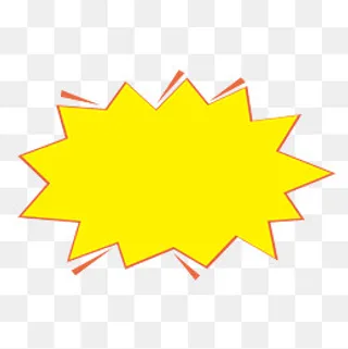 手绘爆炸几何边框,免抠元素