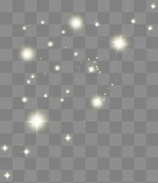 金色闪亮的星空,免抠元素
