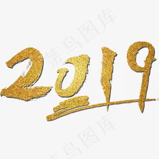 金色2019猪年艺术