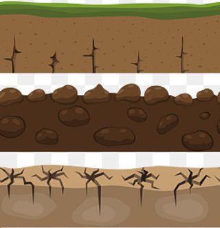 各种各样的土壤矢量图,免抠元素