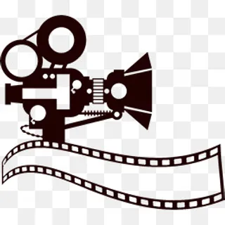 矢量放映胶片电影器材,免抠元素