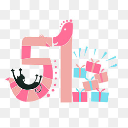 五一劳动节51劳动节猫,免抠元素