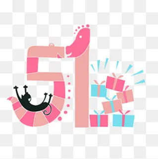 五一劳动节51劳动节猫,免抠元素