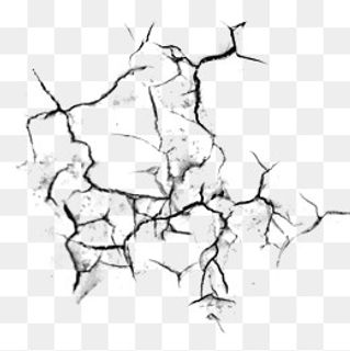 墙裂纹矢量效果元素,免抠元素