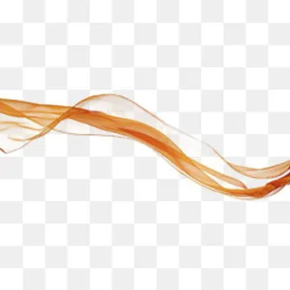 橙色轻柔丝绸,免抠元素