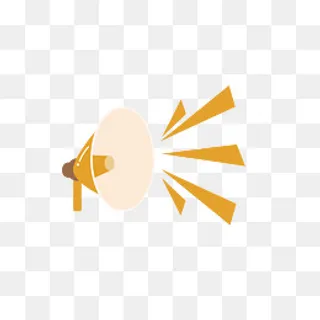 卡通喇叭免抠素材,免抠元素