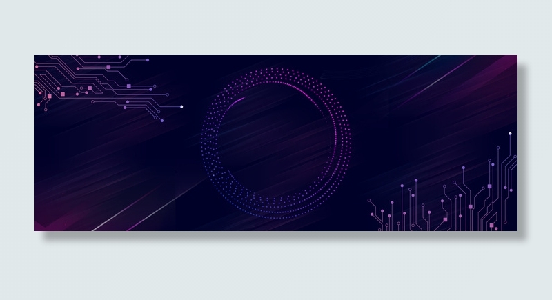 科技线条紫色banner背景背景图片素材,背景元素
