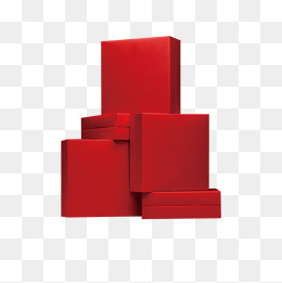 红色盒子图,免抠元素