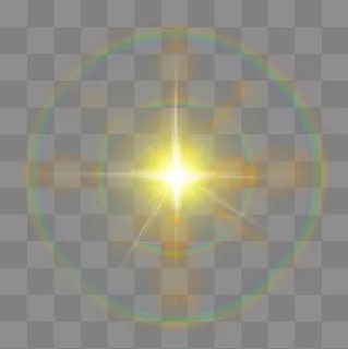 彩色星光光芒免抠png,免抠元素