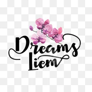 英文紫色丁香花,免抠元素