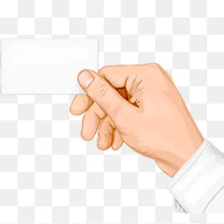 拿空白卡片的手臂矢量