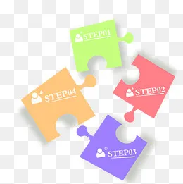 五颜六色拼接卡片样式PPT(2000*2000px)psd模版下载