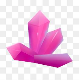 粉色的宝石吊坠插画