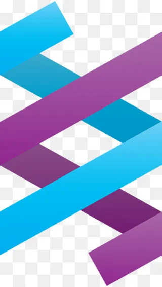 现代几何简约DNA双螺旋矢量图,免抠元素