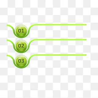 矢量ppt绿色标题线