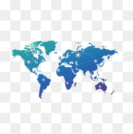 矢量世界地图卡通商务数据,免抠元素