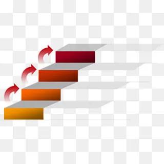 创意阶梯流程图,免抠元素