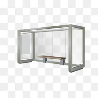 公交候车处素材,免抠元素