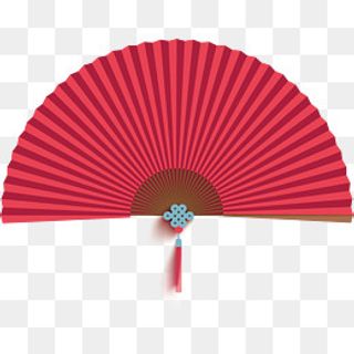 中式的广场舞蹈扇子,免抠元素