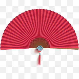 中式的广场舞蹈扇子,免抠元素