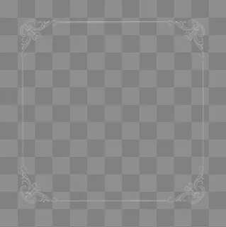 银色正式边框,免抠元素
