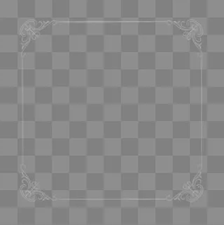 银色正式边框,免抠元素