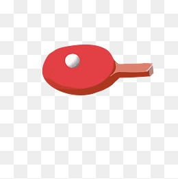 红色乒乓球拍