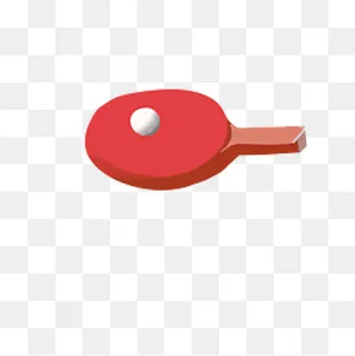 红色乒乓球拍