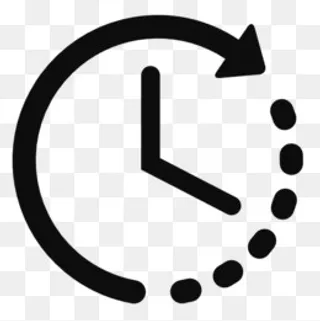 黑色时间图标,免抠元素