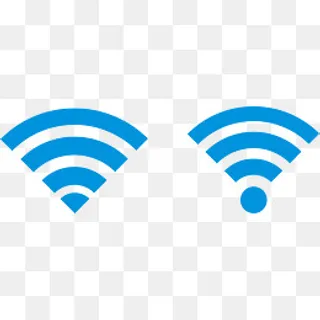 2款蓝色WIFI信号矢量素材,免抠元素