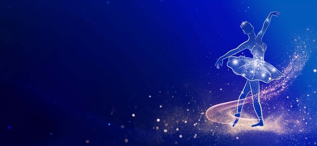 小清新手绘舞蹈芭蕾海报背景图片素材