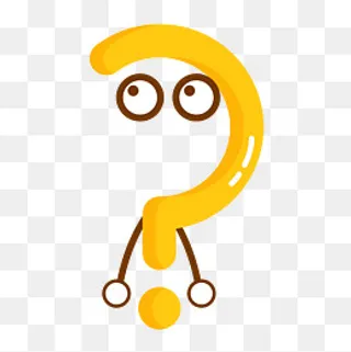 卡通问号PNG下载,免抠元素