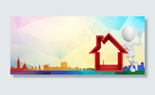 样板房征集海报背景素材背景图片素材
