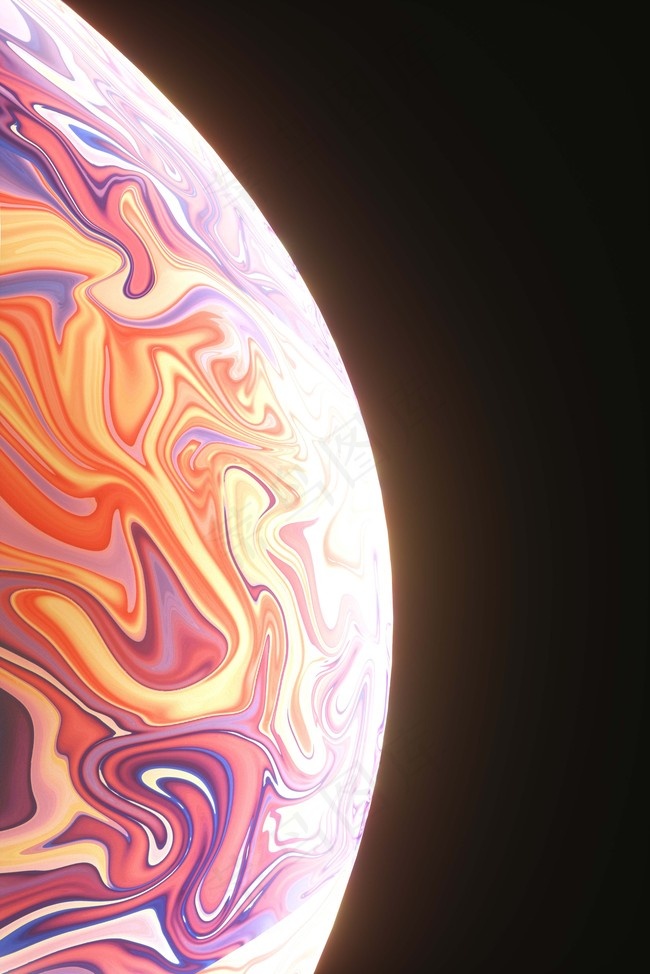 iphonexs粉橙色油漆风背景图片素材,背景元素