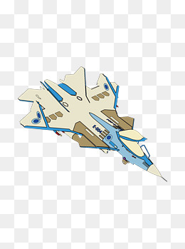 简约扁平卡通建军节飞机战斗机手,免抠元素