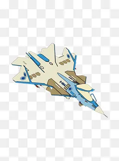 简约扁平卡通建军节飞机战斗机手,免抠元素