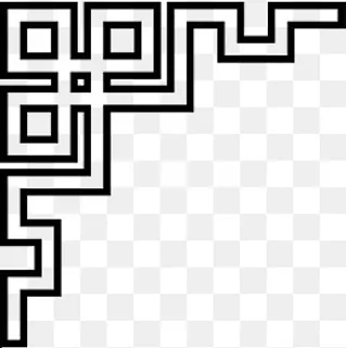 回字形花纹印花,免抠元素