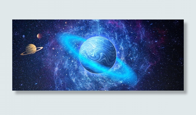 唯美宇宙星球星空背景背景图片素材