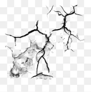 裂痕墙裂纹效果元素,免抠元素