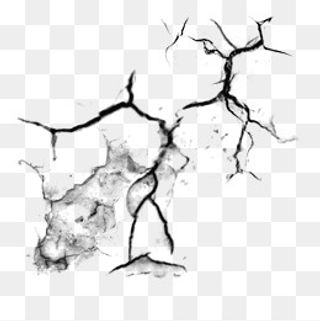裂痕墙裂纹效果元素,免抠元素