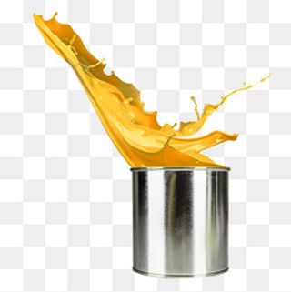 黄色油漆喷溅泼墨矢量素材,免抠元素