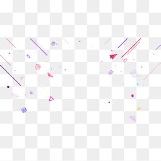 彩色斜线几何图像,免抠元素