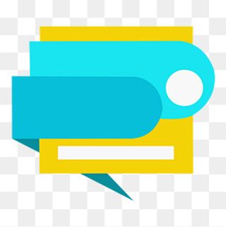 创意矢量对话框风格标签,免抠元素