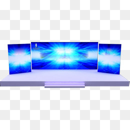 年后公司年终活动蓝色大屏幕白色