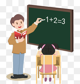 中小学生开学日上课教室,免抠元素