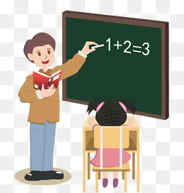 中小学生开学日上课教室,免抠元素