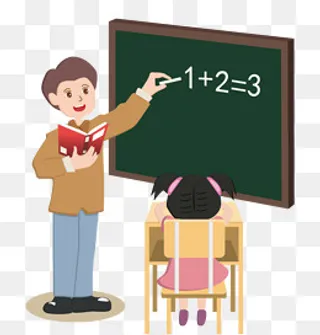 中小学生开学日上课教室,免抠元素