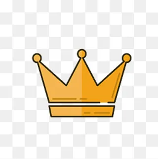 卡通王冠造型元素,免抠元素