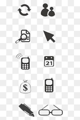 手机电脑常用图标素材,免抠元素