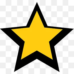 黑色潮流五角星,免抠元素(1602*1524px)ai矢量模版下载